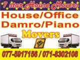 House / Office  Damro / Piano Movers Colombo Lorry (Truck) For Rent.